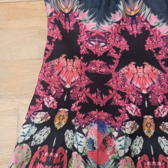 Lulu’s Rococo Supernova Fuchsia Mirror Print Dress Sz S  Small Kaleidoscope - Picture 4 of 16